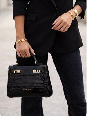 Teddy Blake Kim Croco 9" - Black